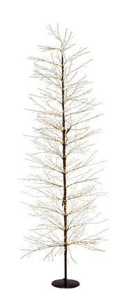 Albero Luminoso 3120 MicroLED D100x270h cm Marrone Christmas