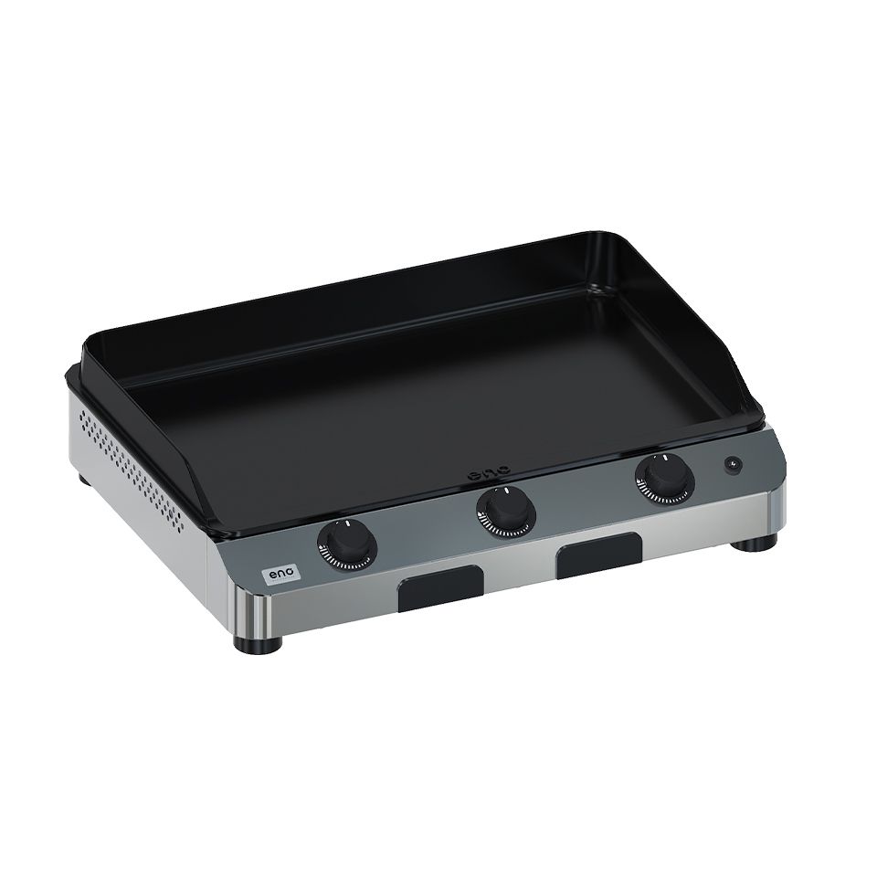ENO Plancha a Gas Fusion 75 Inox, 75 x 58 cm, Acciaio Inox