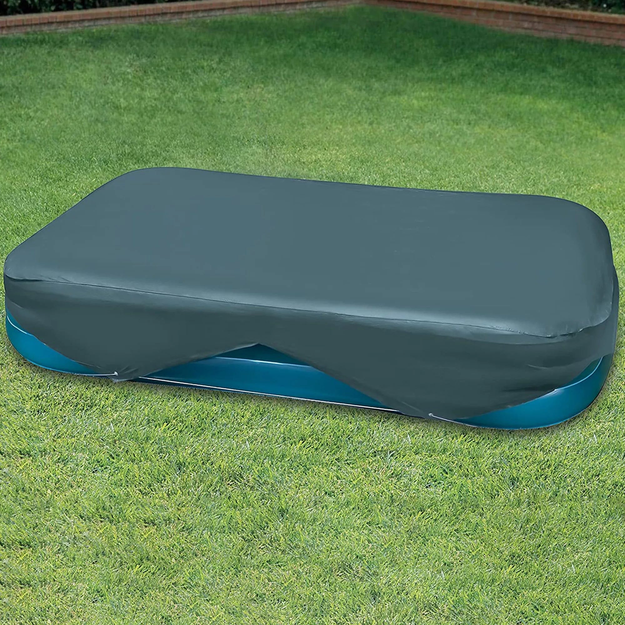 Telo di copertura per Piscina Family Rettangolare 389cm x 184cm Blu scuro Intex