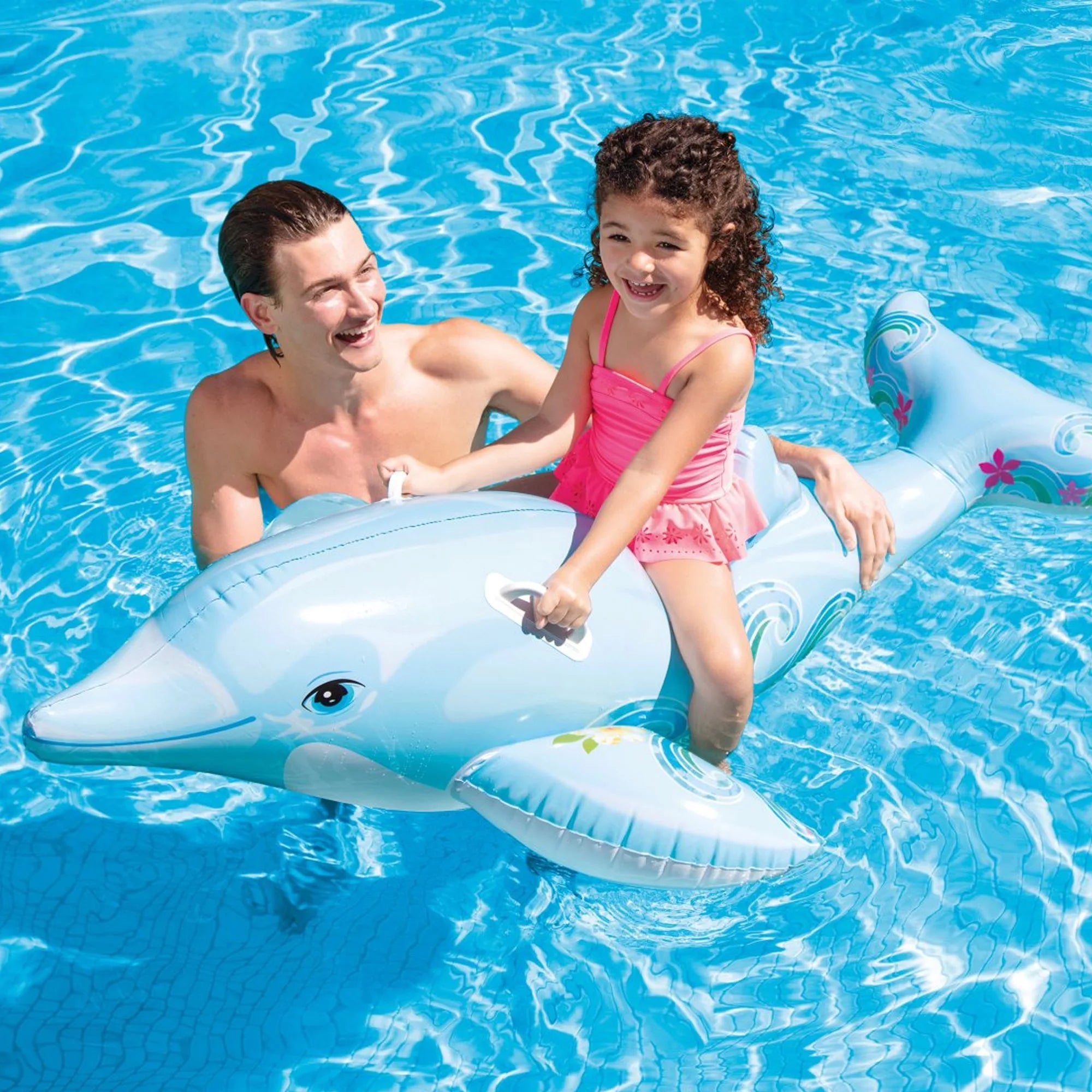 Cavalcabile Delfino 175x66cm Azzurro Intex