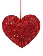 Pendaglio Jewel Cuore 7,7x7,5x6,5h Rosso Christmas