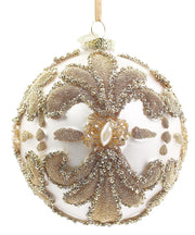 Sfera Natalizia Showy Vetro D10 Bianco Christmas
