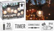 GHIRLANDA DI LUCI 20LED G50 BIANCO CALDO