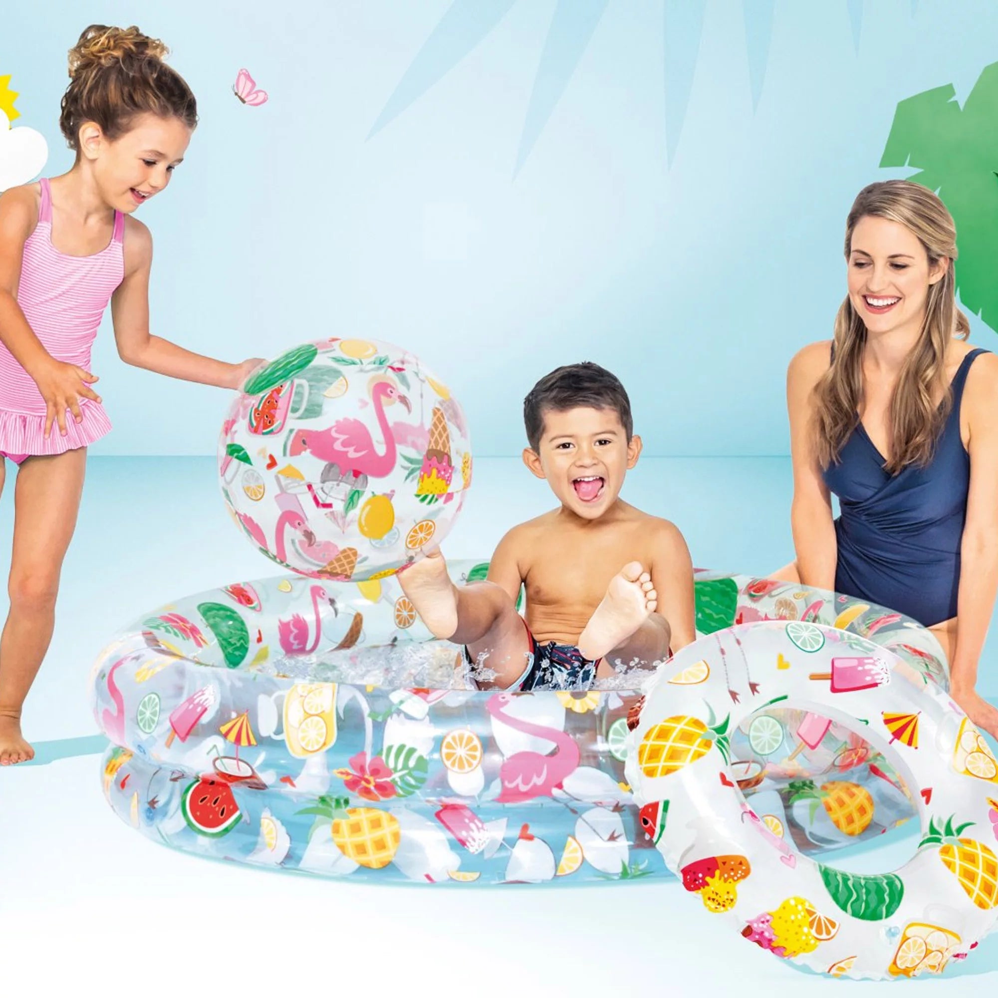 Set Piscina Salvagente e Palla Wetset & Play Center