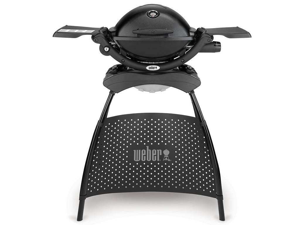 BARBECUE A GAS WEBER Q1200 CON STAND NERO