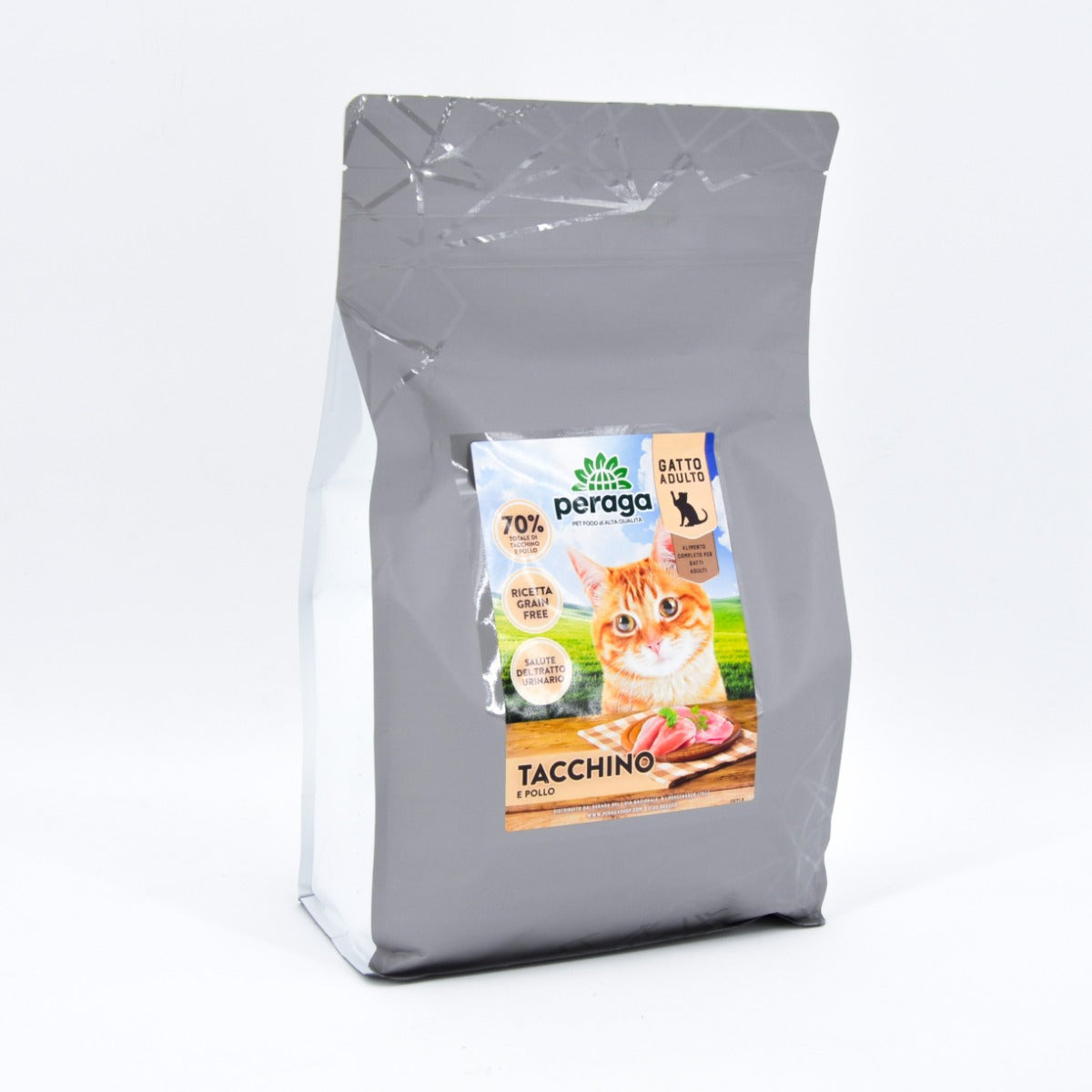 CROCCHETTE PERAGA PER GATTO ADULTO 1,5KG TACCHINO E POLLO