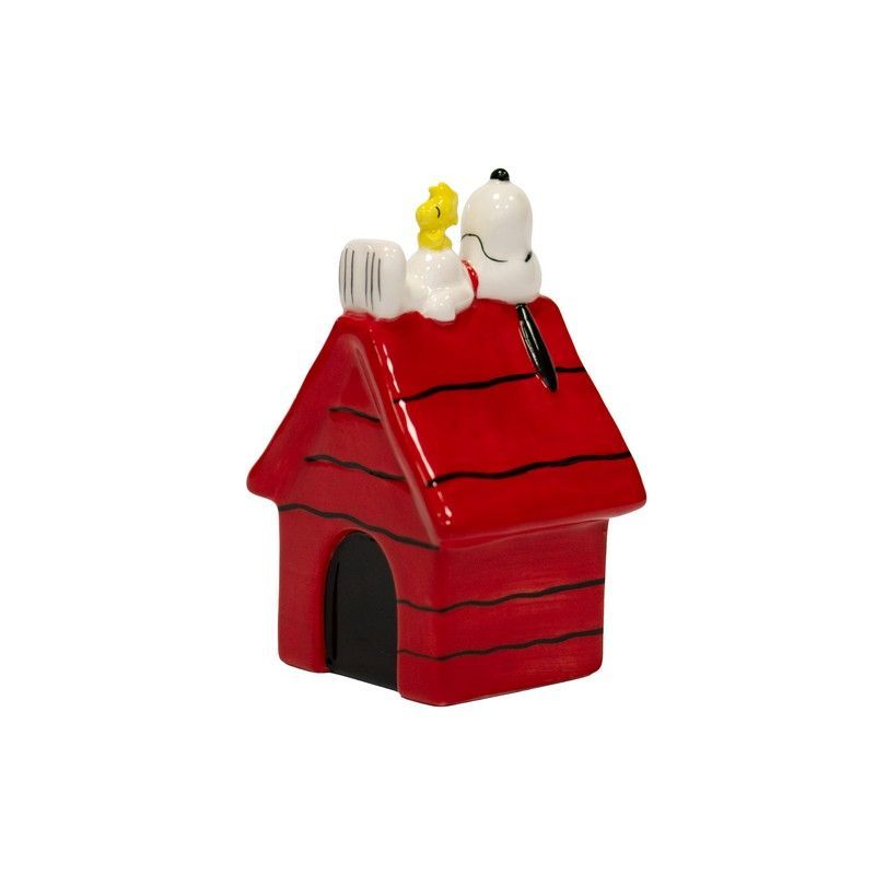 BLOGO Statuetta in Ceramica "Snoopy sulla Cuccia" - 25 cm