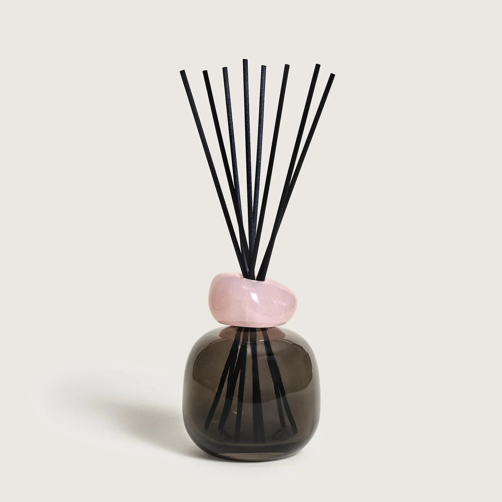 Diffusore a Bastoncini Bouquet MINERALE Rose 180ml Lumière Florale H24cm Nero Quarzo Rosa Maison Berger
