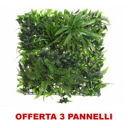 OFFERTA 3 PANNELLI SIEPE ARTIFICIALE 30X100X100CM VERDE