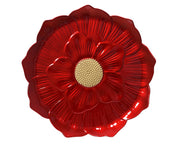 Sottopiatto decorativo a fiore D 33 cm rosso/oro Peraga Christmas