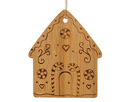 Tagliere in bambù FSC sagoma casetta 30 x 25 x 1 cm naturale Peraga Christmas