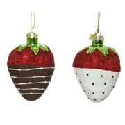 PENDENTE NATALIZIO A FORMA DI FRAGOLA 8CM ASSORTITO