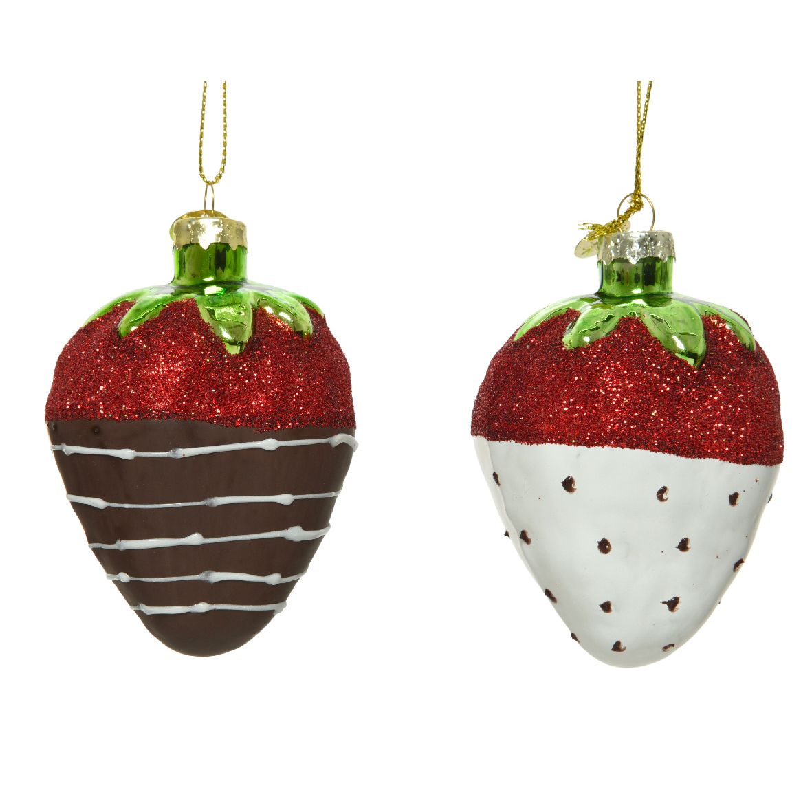PENDENTE NATALIZIO A FORMA DI FRAGOLA 8CM ASSORTITO