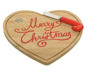 TAGLIERE IN BAMBU' MERRY CHARISTMAS 23X21X3CM
