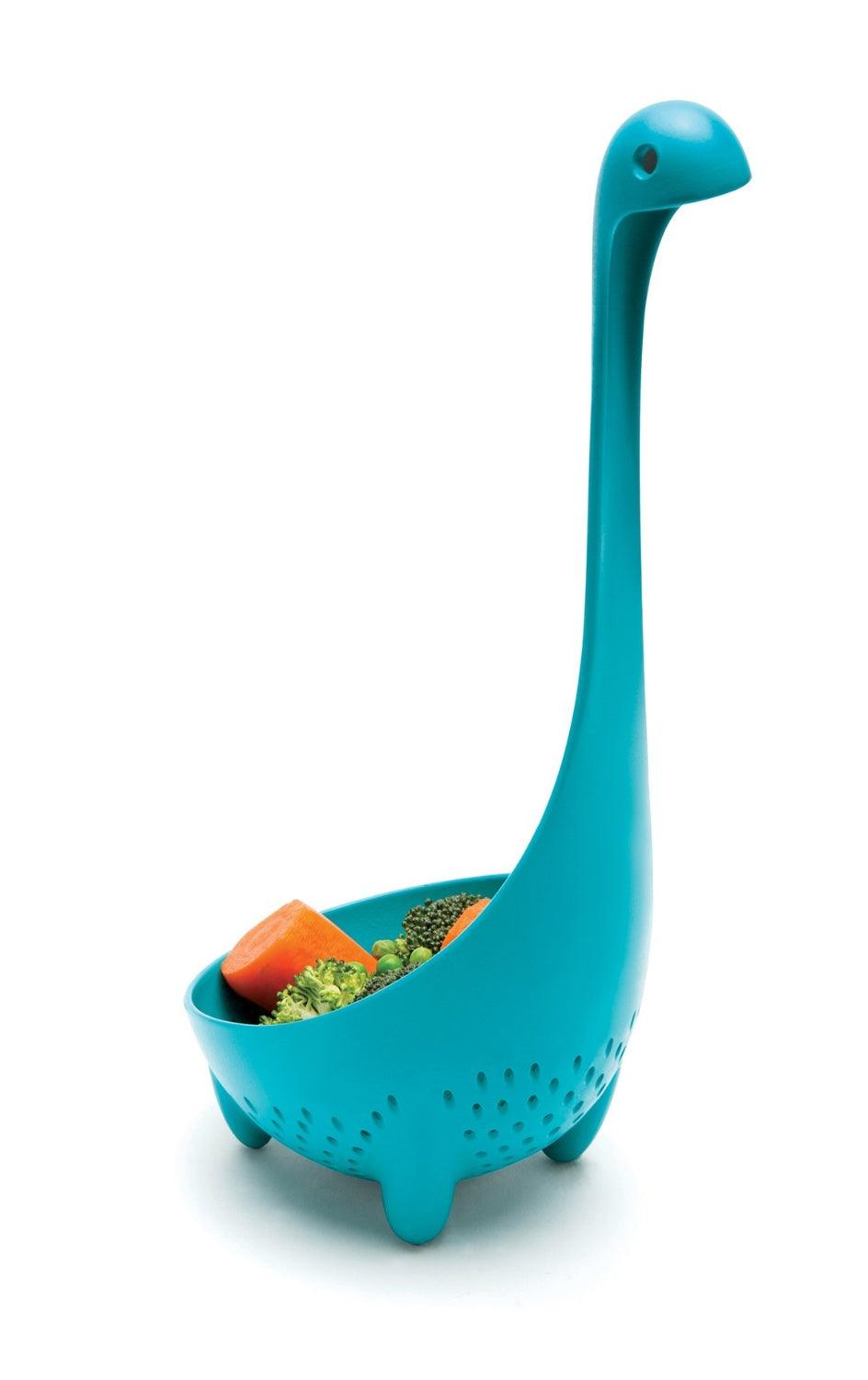 MESTOLO FORATO MAMMA NESSIE AZZURRO PLASTICA