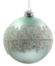 Sfera Vetro Frostlace D10 Verde Christmas