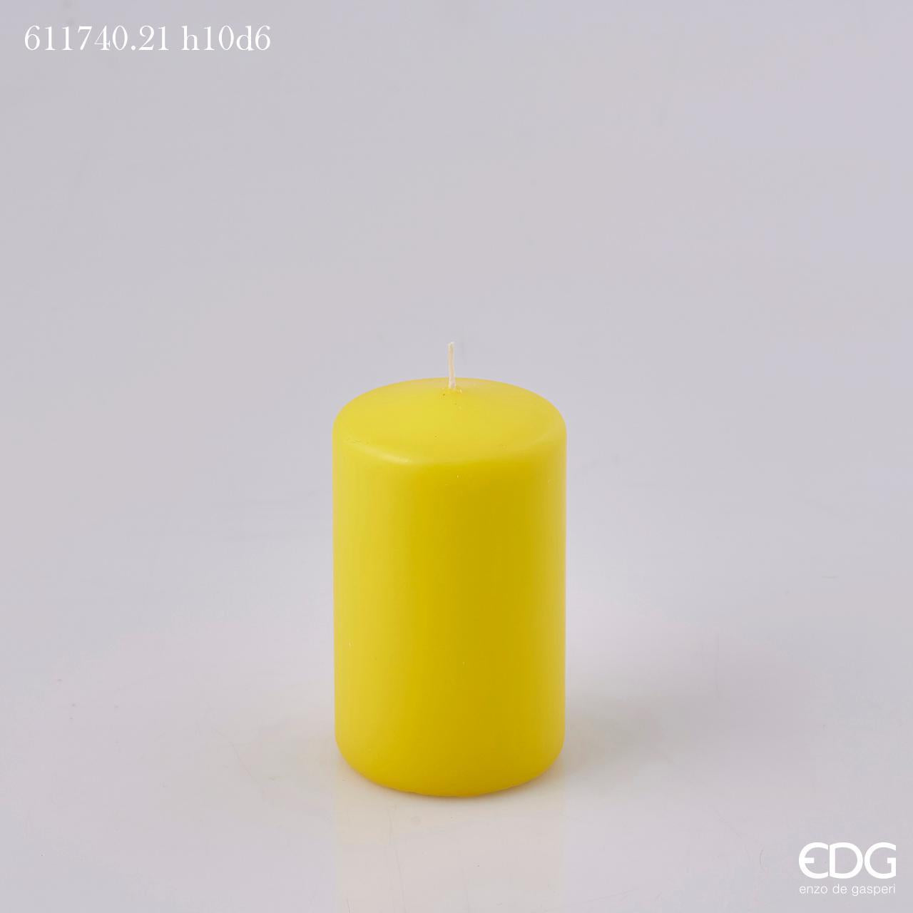CANDELA CLASSICA MOCCOLO H.10 D.6 GIALLO