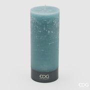 CANDELA RUSTICA MOCCOLO H.25 D.10 TURCHESE