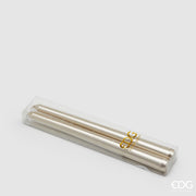 2 CANDELE A STELO 25X22 ARGENTO