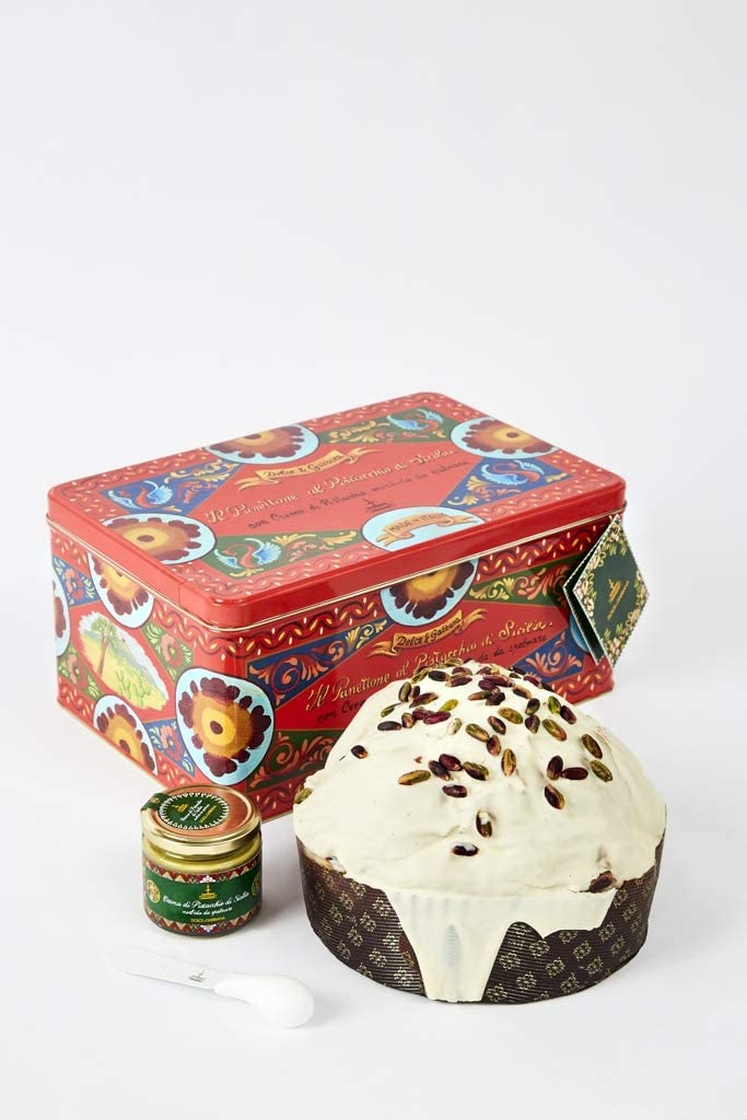 PANETTONE ARTIGIANALE DOLCE&GABBANA AL PISTACCHIO DI SICILIA 600GR