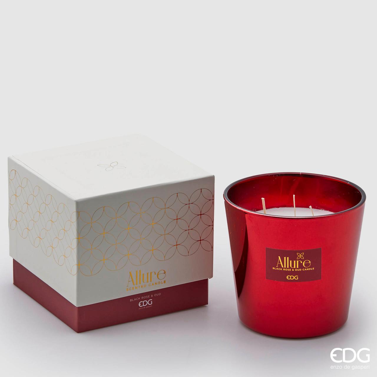 CANDELA PROFUMATA ALLURE 13.5XH12CM BLACK ROSE