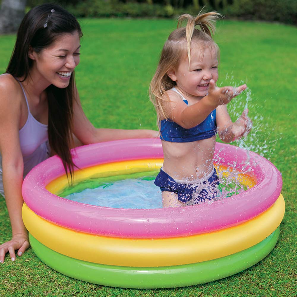 PISCINA GONFIABILE PER BAMBINI TRE ANELLI 86X25CM