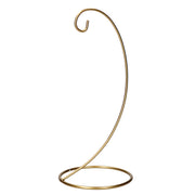 SUPPORTO IN METALLO PORTA PALLINA DI NATALE COLOR ORO Ø11H25CM