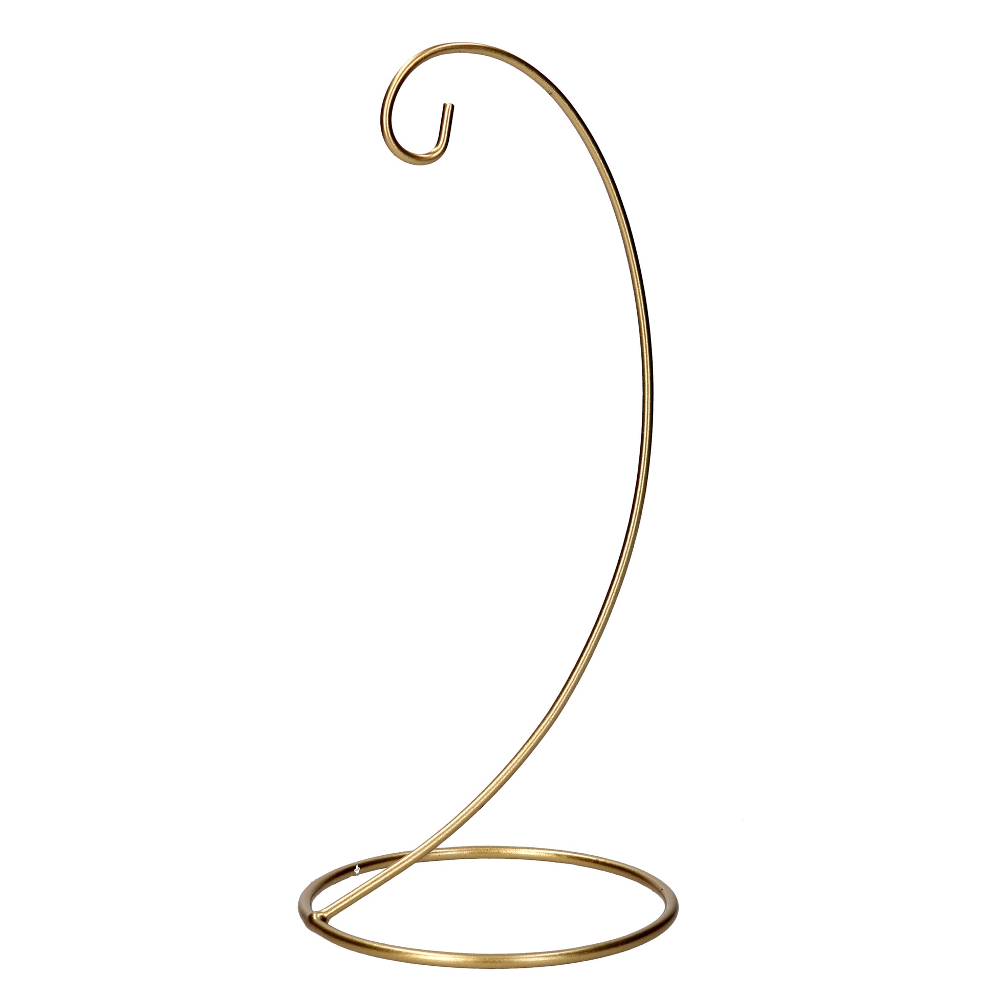 SUPPORTO IN METALLO PORTA PALLINA DI NATALE COLOR ORO Ø11H25CM