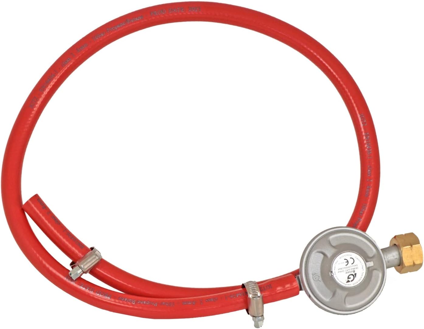 REGOLATORE PER STUFE A GAS CON TUBO FLESSIBILE