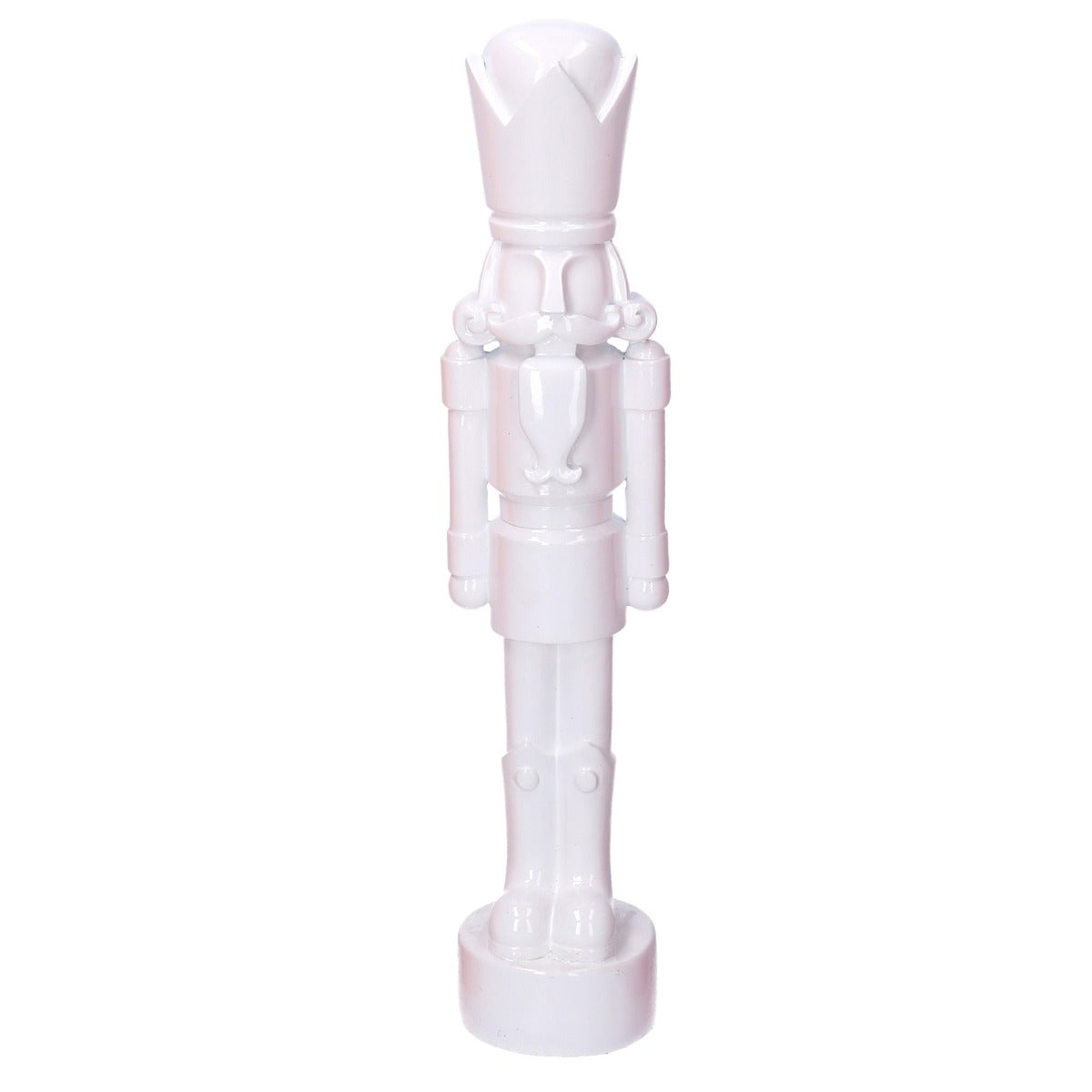 SOLDATINO SCHIACCIANOCI IN RESINA 38CM GRIGIO CHIARO