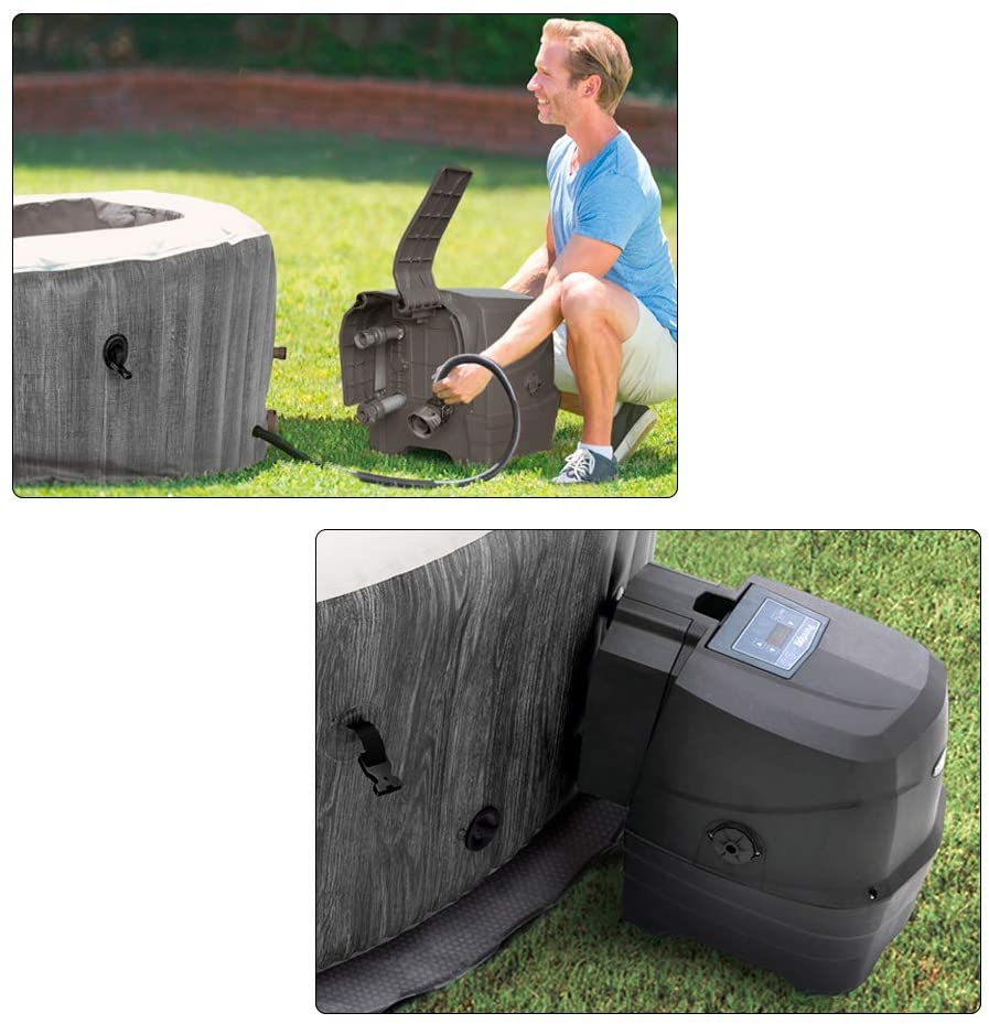 IDROMASSAGGIO INTEX PURE SPA GREYWOOD DELUXE - 216 X 71 CM 6 POSTI