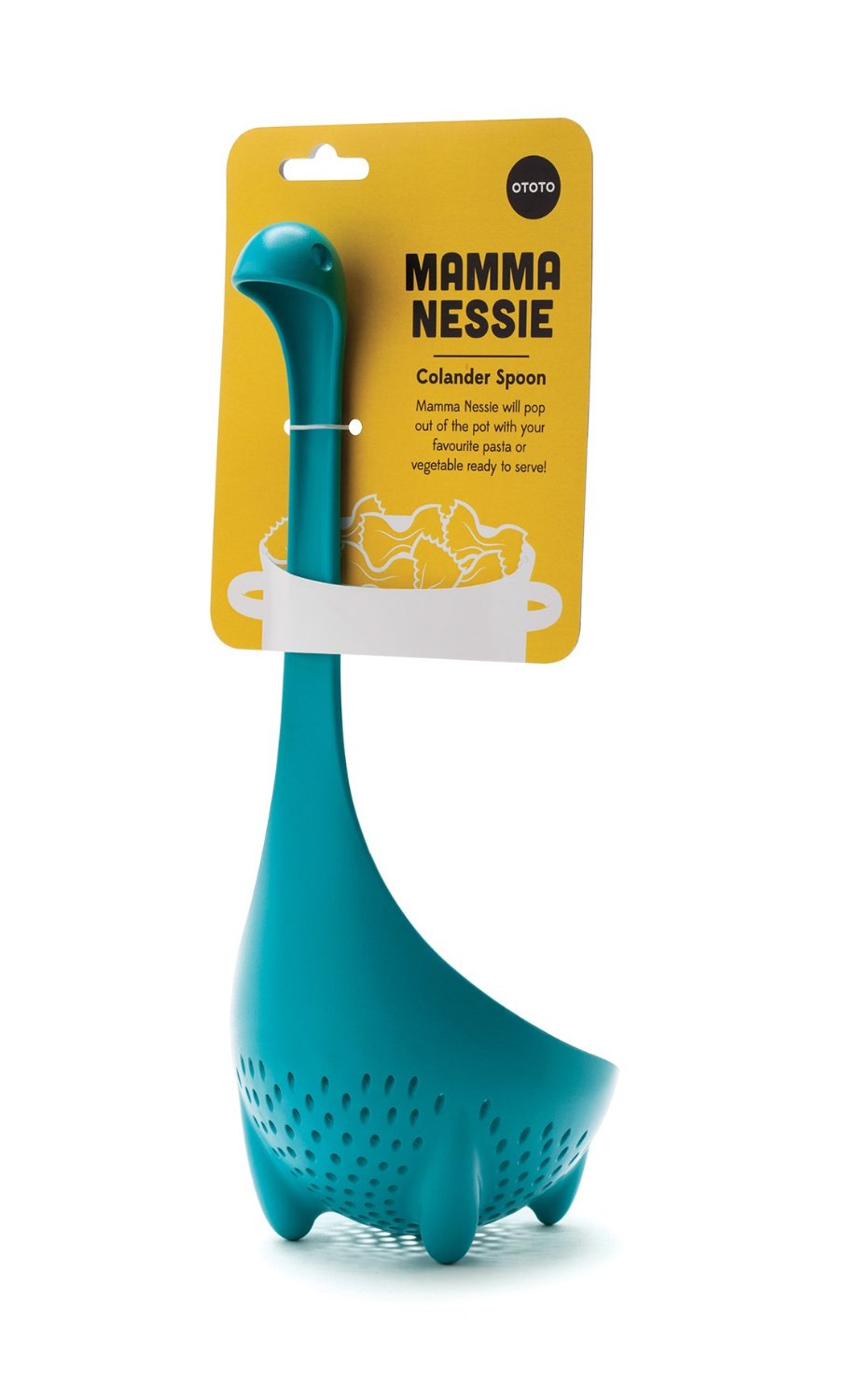 MESTOLO FORATO MAMMA NESSIE AZZURRO PLASTICA