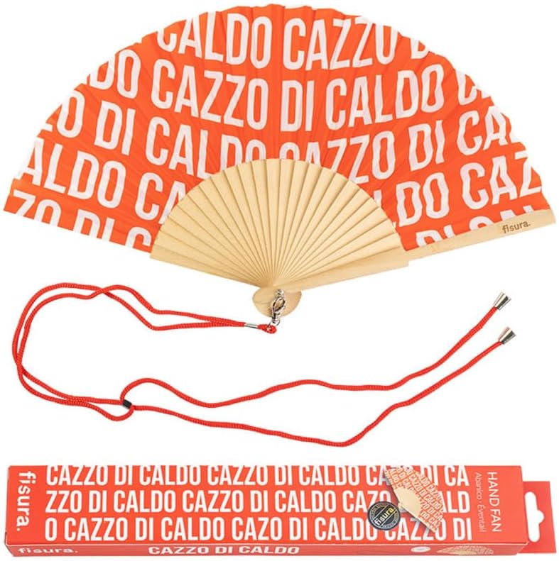 VENTAGLIO "C*ZZO DI CALDO" RED