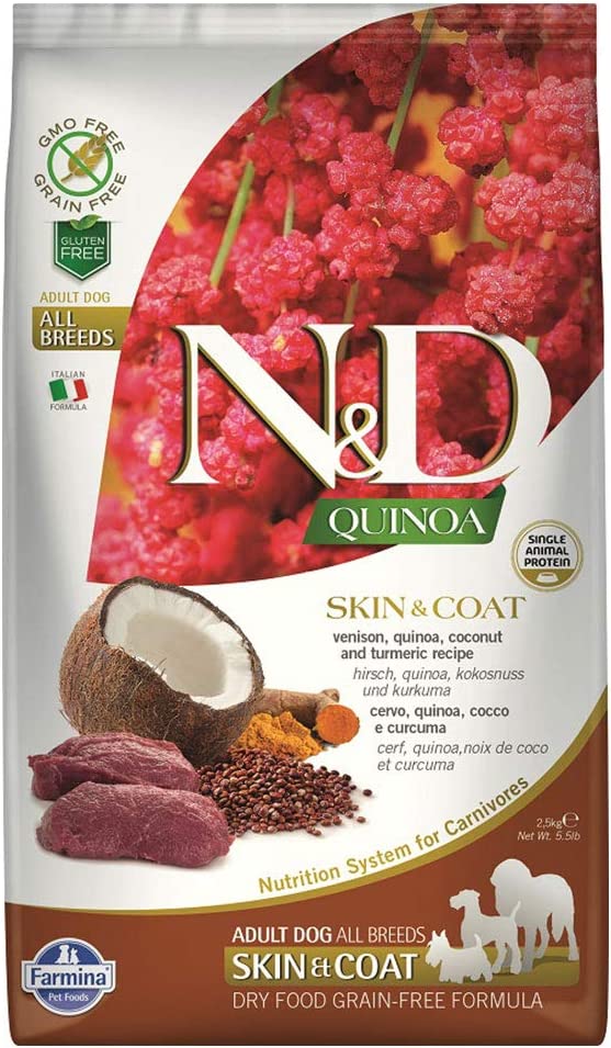 CROCCHETTE N&D QUINOA SKIN&COAT VENISON 2,5KG
