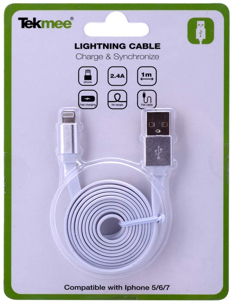 CAVO USB PER RICARICARE E SINCRONIZZARE IPHONE O IPAD TEKMEE