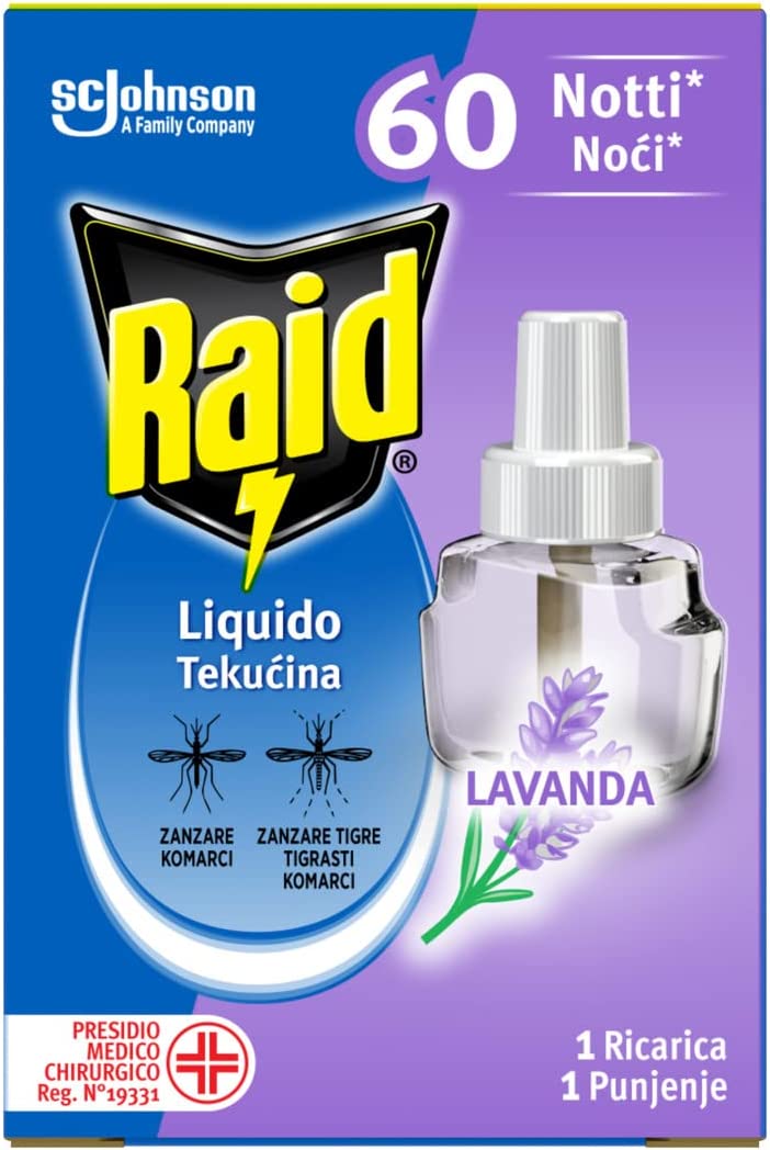 RAID RICARICA LIQUIDA PER ZANZARE TIGRE E COMUNI 35ML LAVANDA