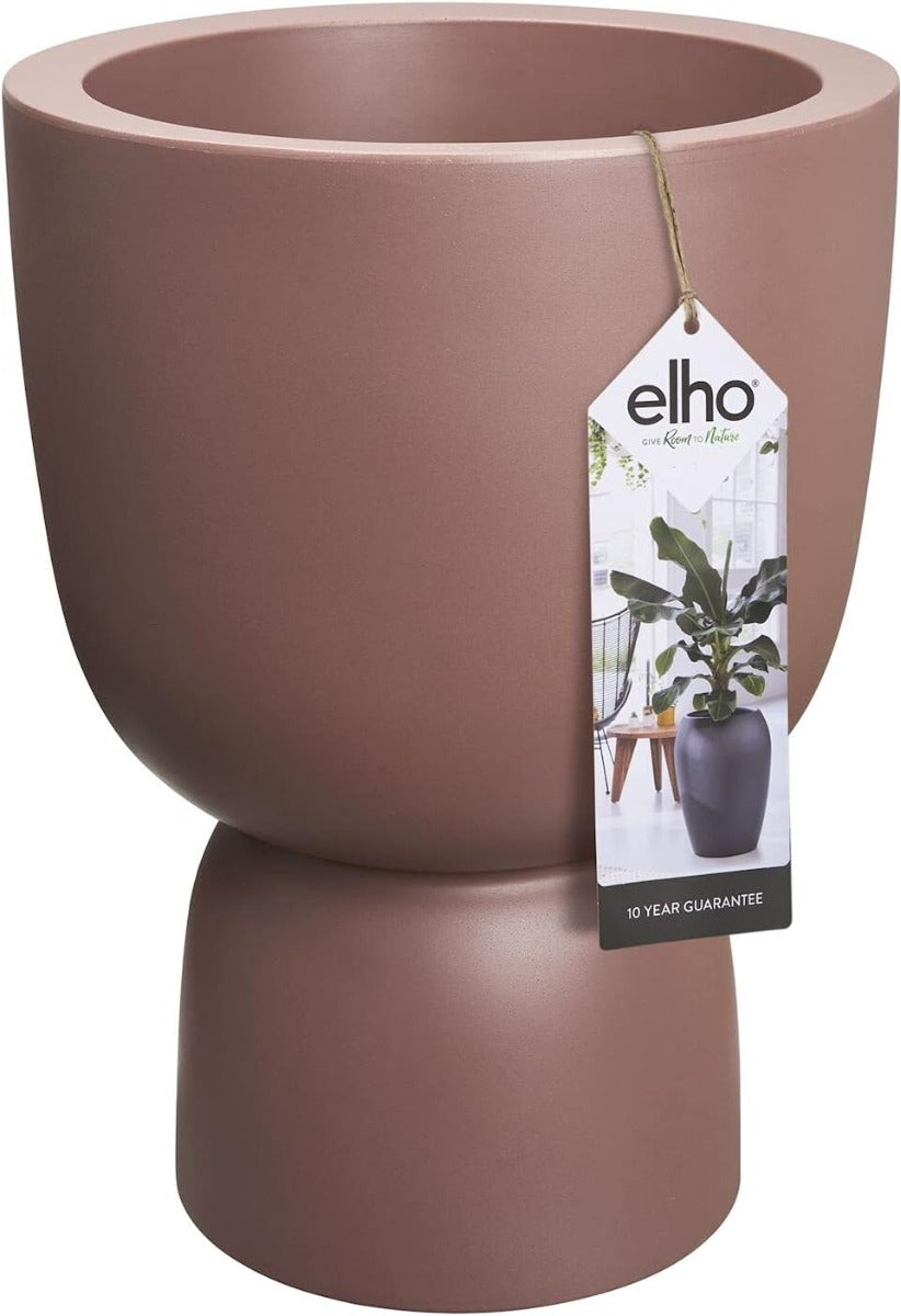 VASO PURE COUPE 35CM ROSY BROWN