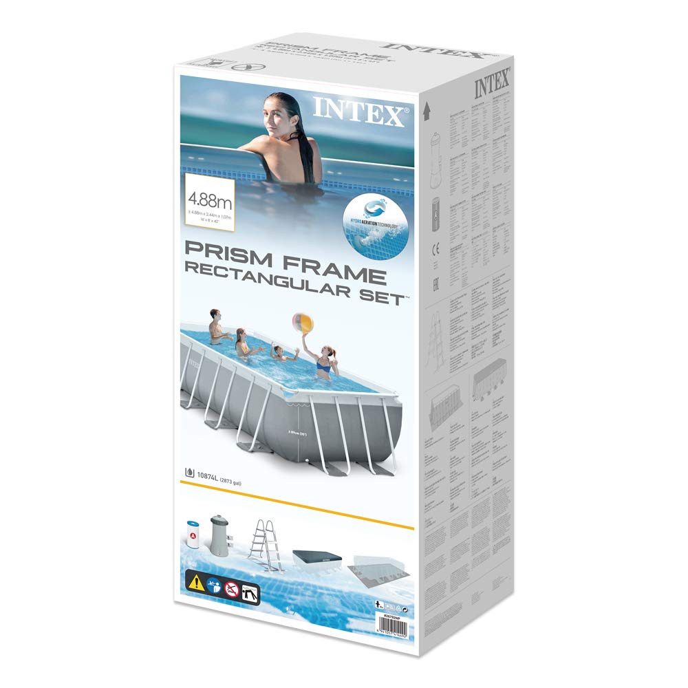 PISCINA PRISMA METAL FRAME 488X244X107 RETTANGOLARE