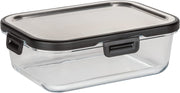 CONTENITORE PER ALIMENTI IN VETRO 1 L COPERCHIO IN ACCIAIO INOX