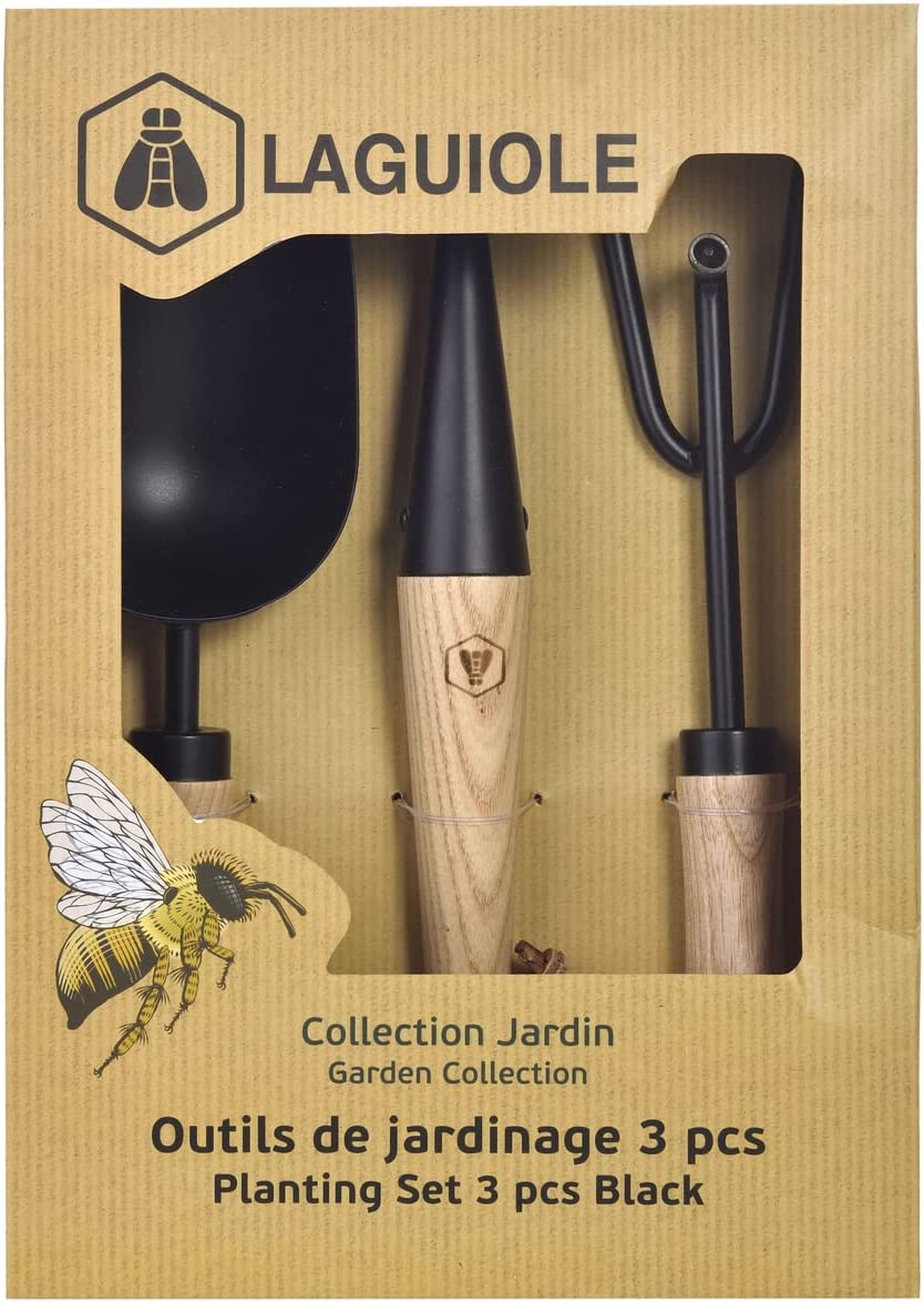 SET DA GIARDINAGGIO 3PZ PALETTA FORATERRA ESTIRPATORE