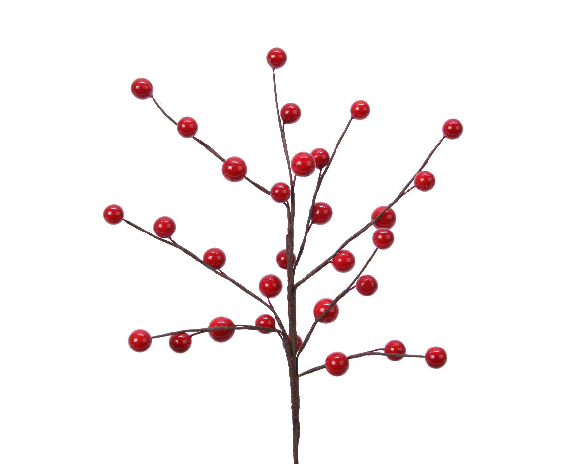 Pick con Bacche Rosse H.26 cm