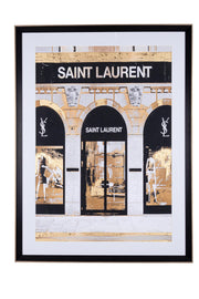 Quadro Glammy Saint Laurent 89,6X119,6 cm Oro Nero Bizzotto