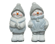 PUPAZZO DI NEVE IN RESINA 7X4,5X12CM ASSORTITO