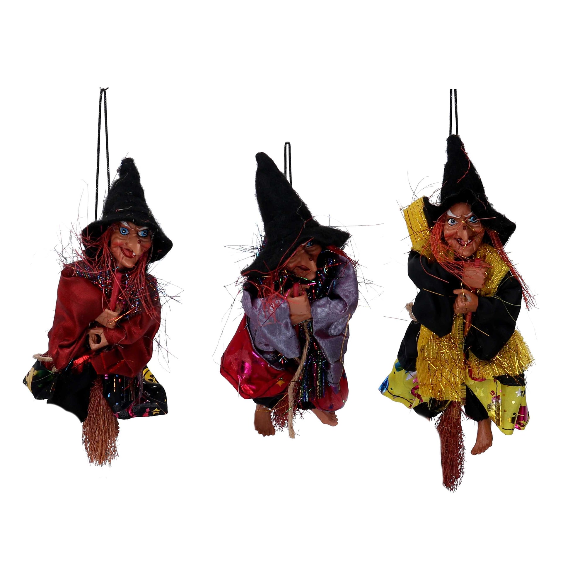 BEFANA CON SCOPA MODELLO ASSORTITO H15CM