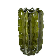 Vaso a forma di Cactus 70cm Verde Scuro Lucido Peraga Home
