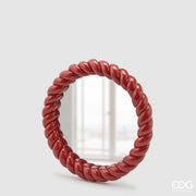 SPECCHIO TORCHON ROTONDO ROSSO D.25 EDG