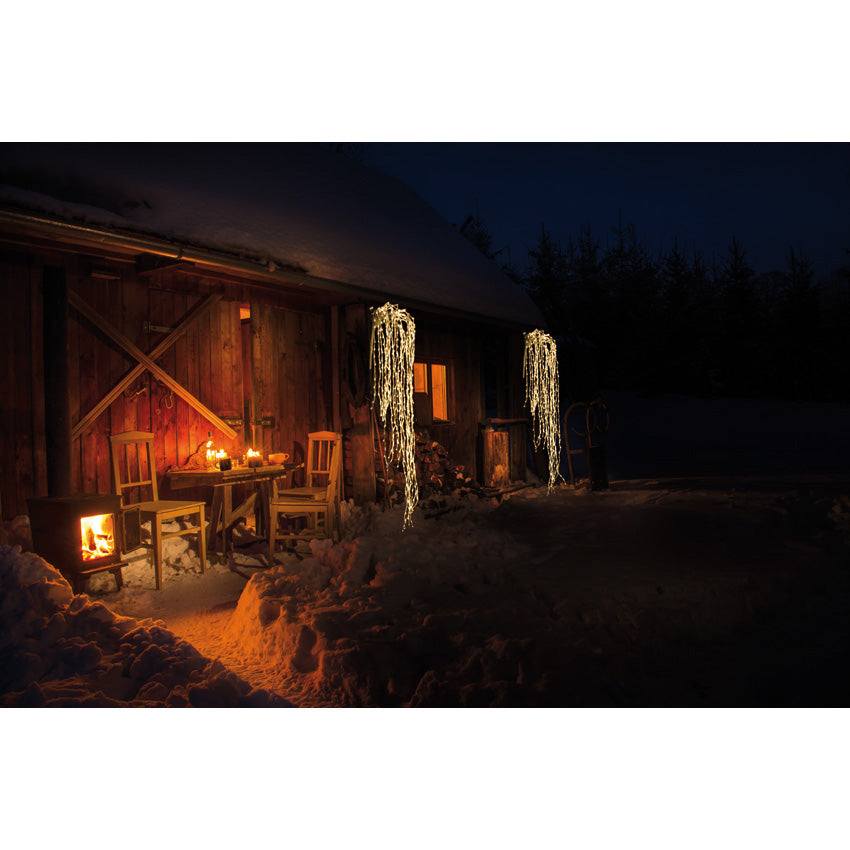 PENDENTE LUMINOSO CON 1120 LED BIANCO CALDO