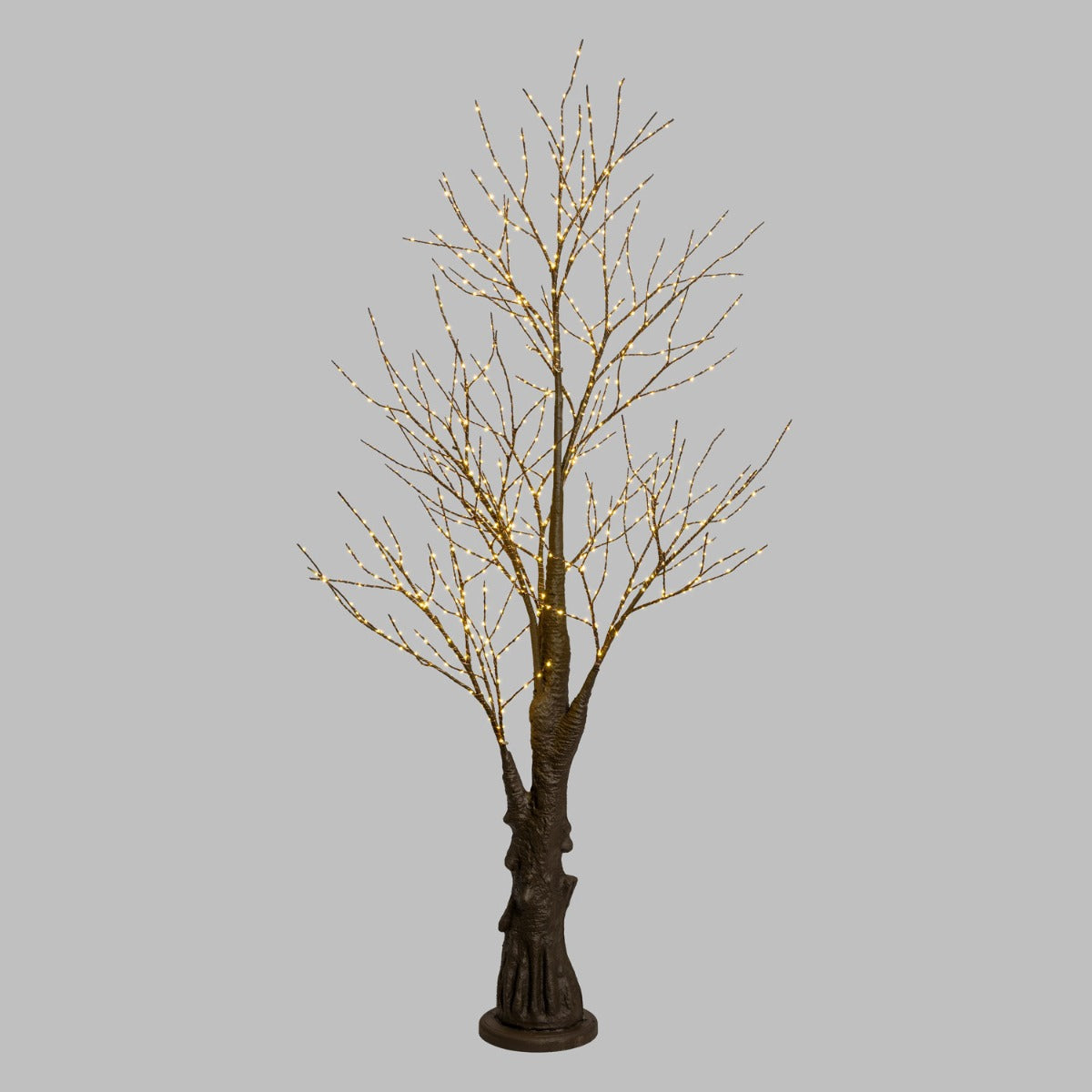 ALBERO LUMINOSO CON 900 LED BIANCO CALDO H210CM