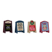 LOCANDINA DEL VILLAGGIO - VILLAGE SIGNS SET DA 4