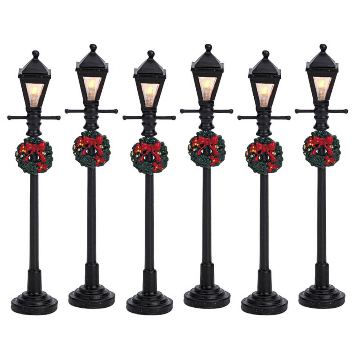 Gas Lantern Street Lamp, Set Of 6 - LEMAX COD 64499